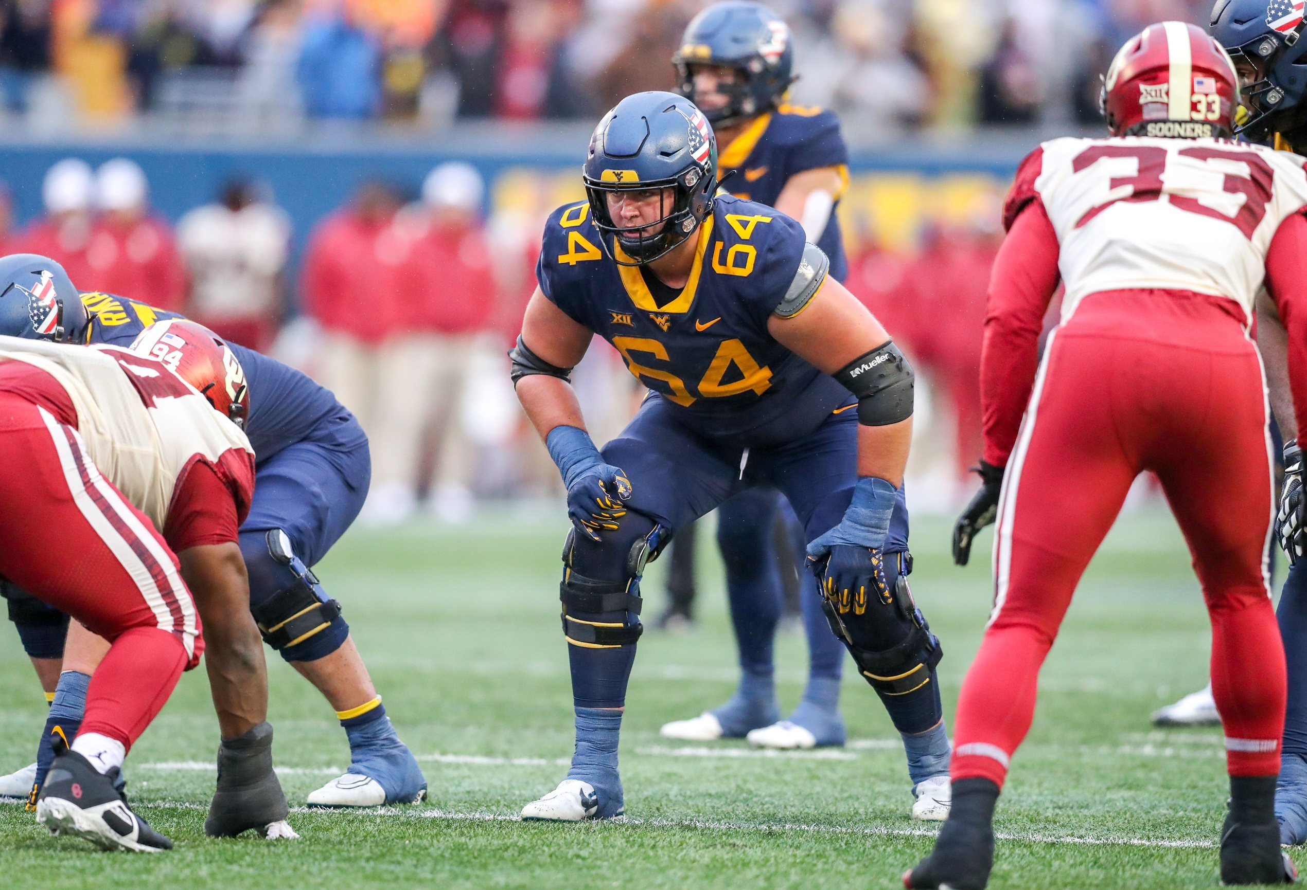 WVU Forward-thinking offensive line of…………..