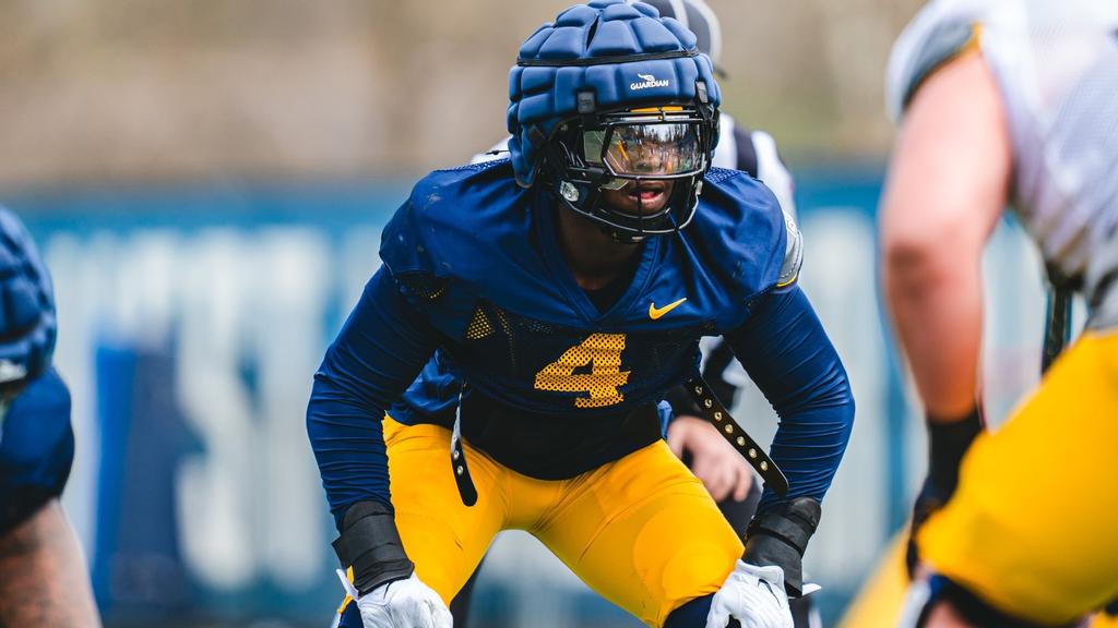 good news:Lathan is making his way back the Mountaineer defense  his injury setback from the previous year…………………