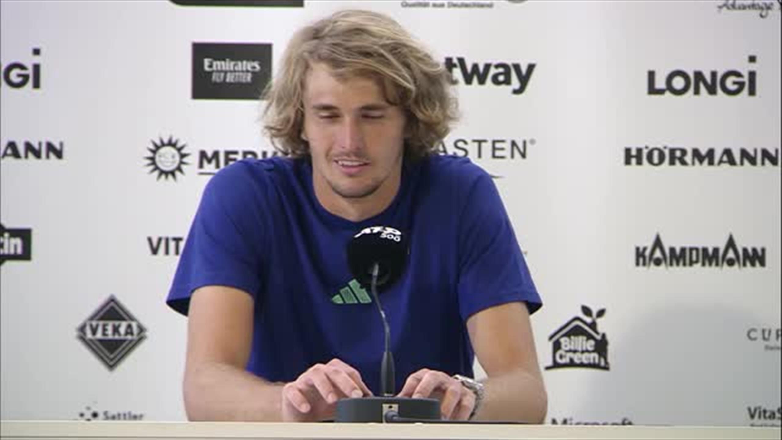 Alexander zverev say just 7 words in awkward wimbledon press conference …….