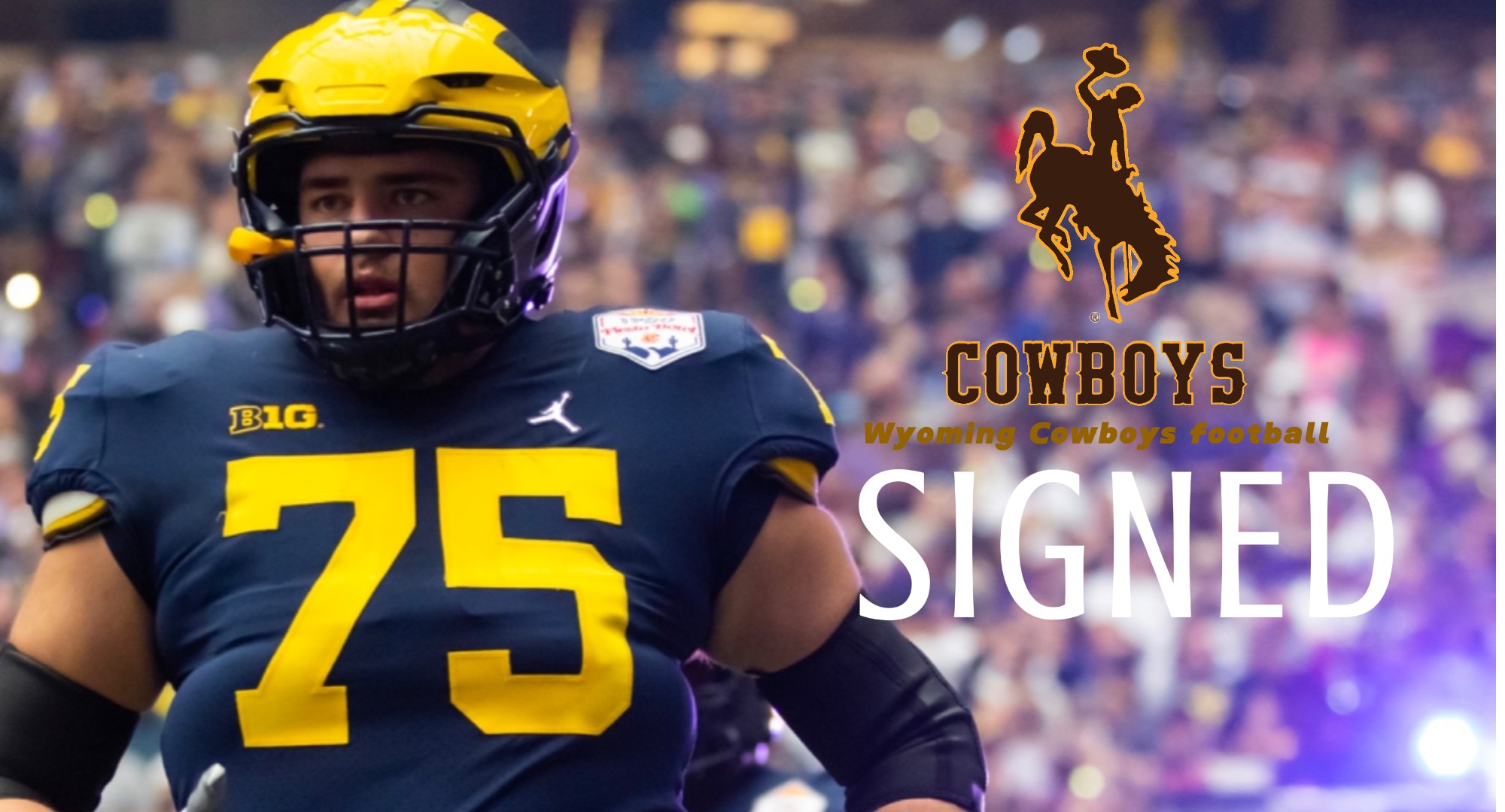 Breaking News: Wyoming land former Michigan Andrew Gentry – OL from Transfer over BYU Football