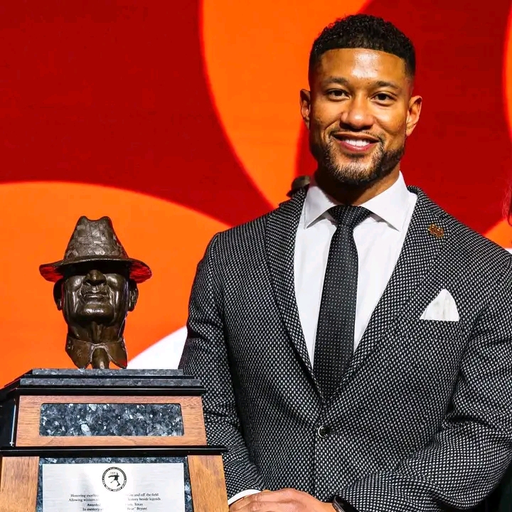 Marcus Freeman, the head coach of the University of Notre Dame Fighting Irish football team, was named the Paul “Bear” Bryant Coach of the Year for 2024