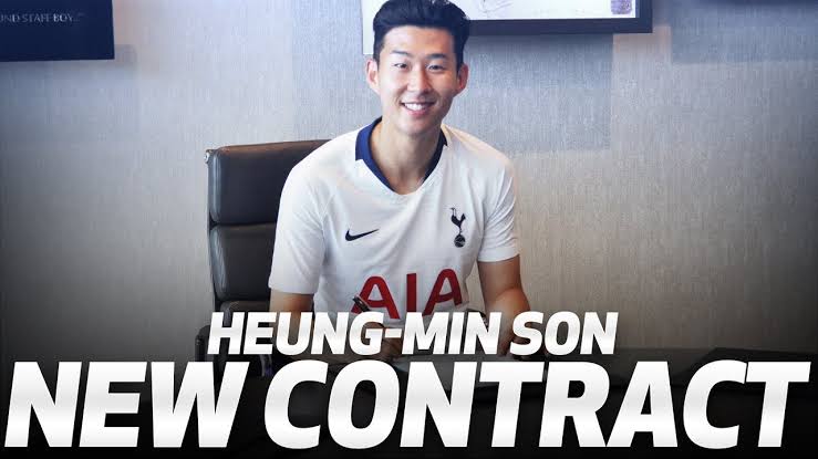 DONE DEAL : Son heung- min add a two years  contract of  £64.636 with Tottenham ……..